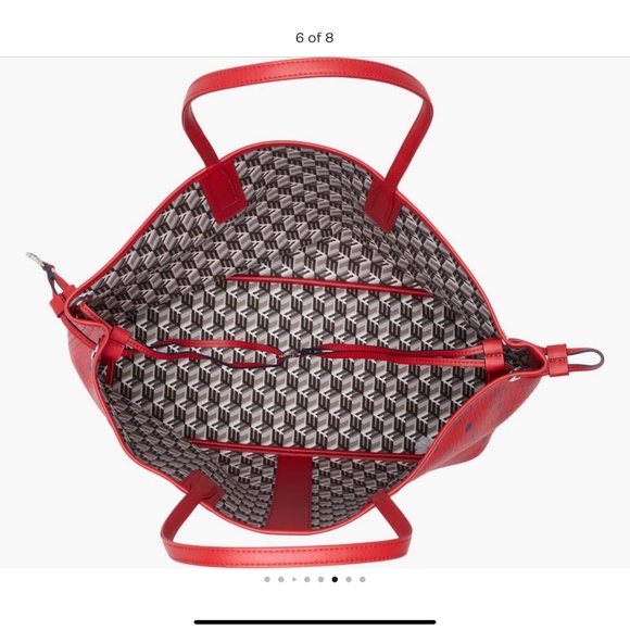 WANTED 👀👀👀NEW OR LIKE NEW CONDITION MCM LIZ SHOPPER REVERSIBLE TOTE BAG - Picture 4 of 7